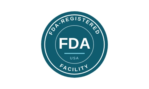 FDA-registered facility badge