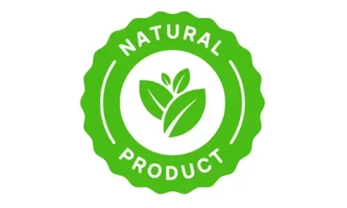 100 percent natural ingredients badge